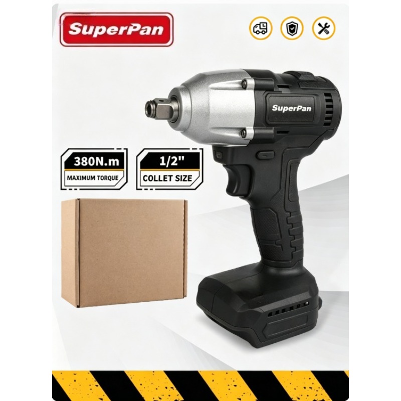 Power Tools Construction - SuperPan 380N.m Cordless Impact Wrench 1/2