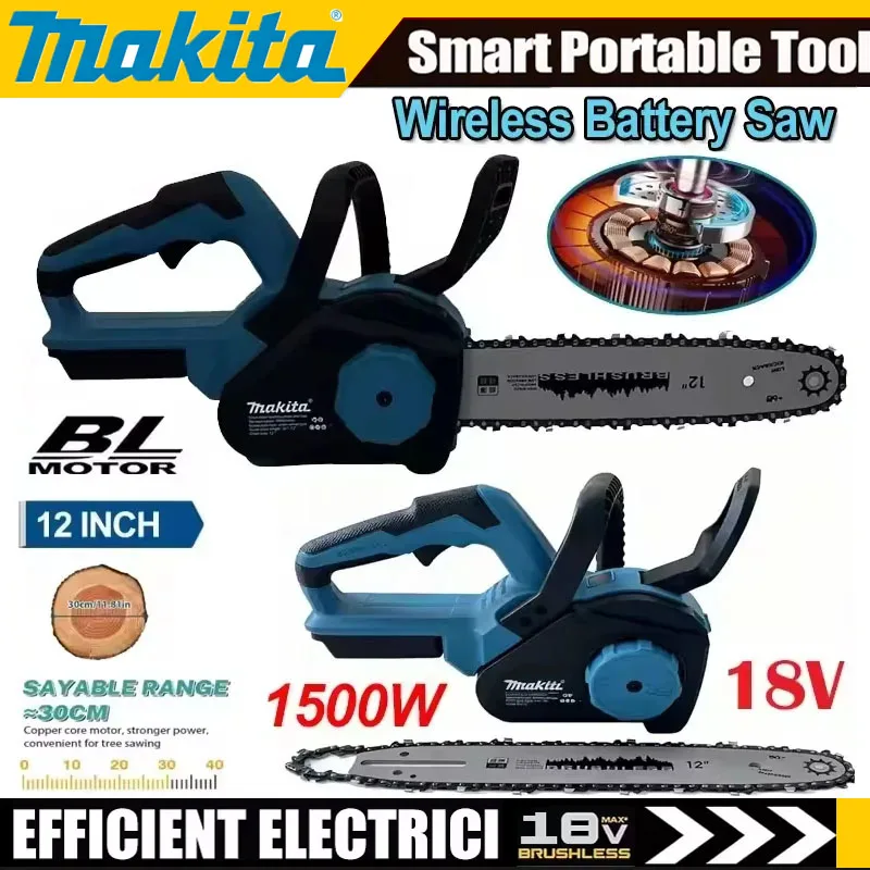 Power Tools Used - Makita 12Inch Brushless Electric Chain Saw