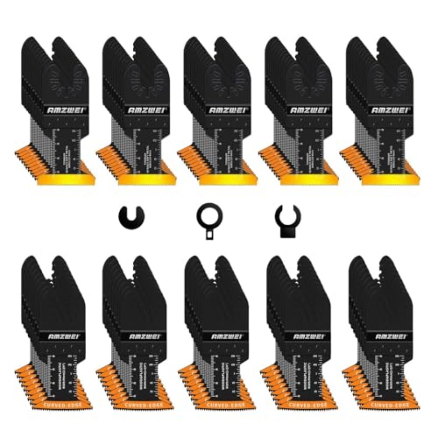Oscillating Multi Tool - 100PCS Oscillating Tool Blades Titanium HCS