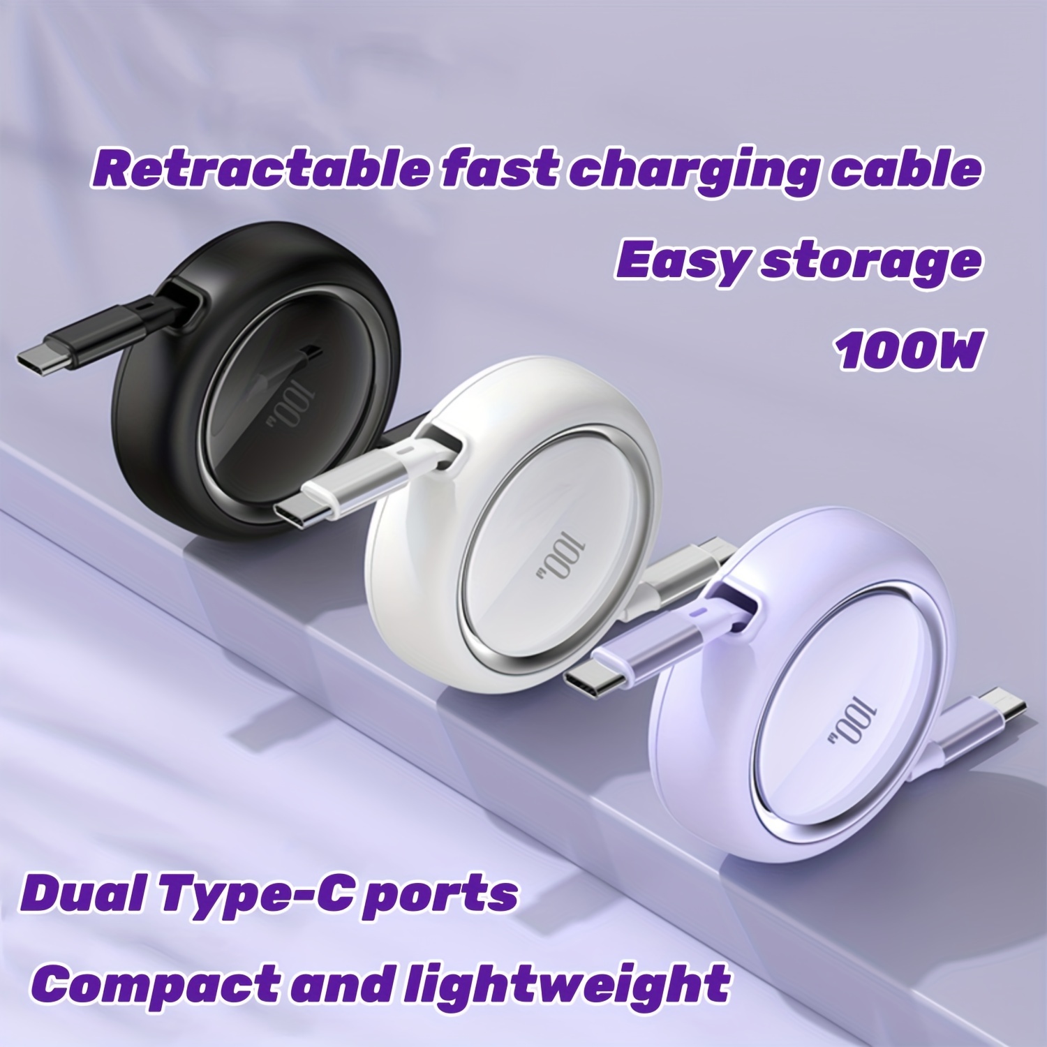 Power Tools Excel - Compact portable 100W fast charging cable