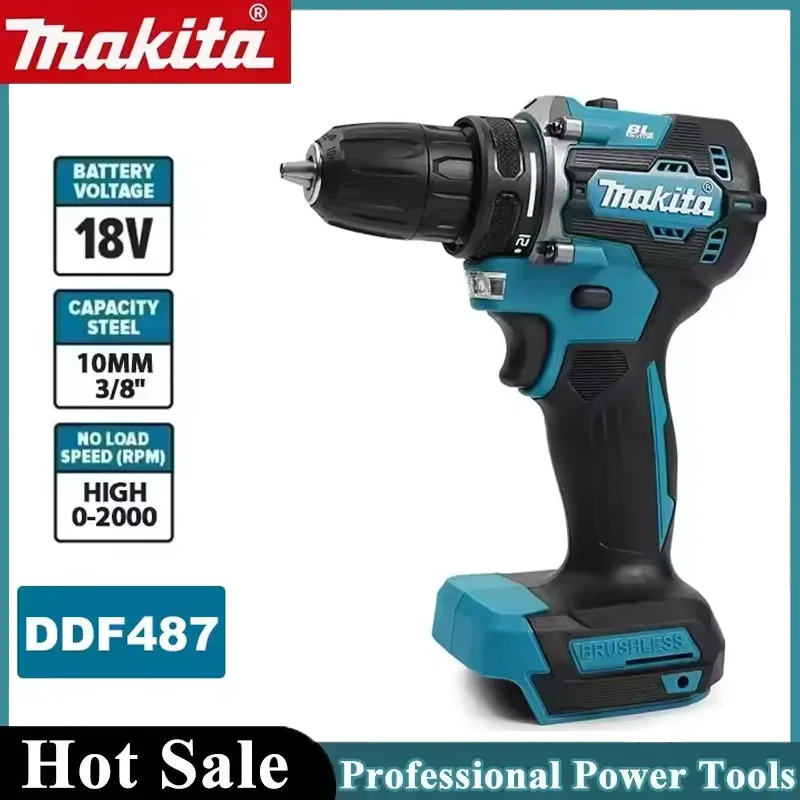 Cordless Drill Driver - Makita DDF487 Cordless Brushless Electric Drill