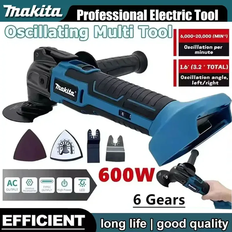 Oscillating Multi Tool - Makita 20000OPM Electric Saw Trimmer Cutting