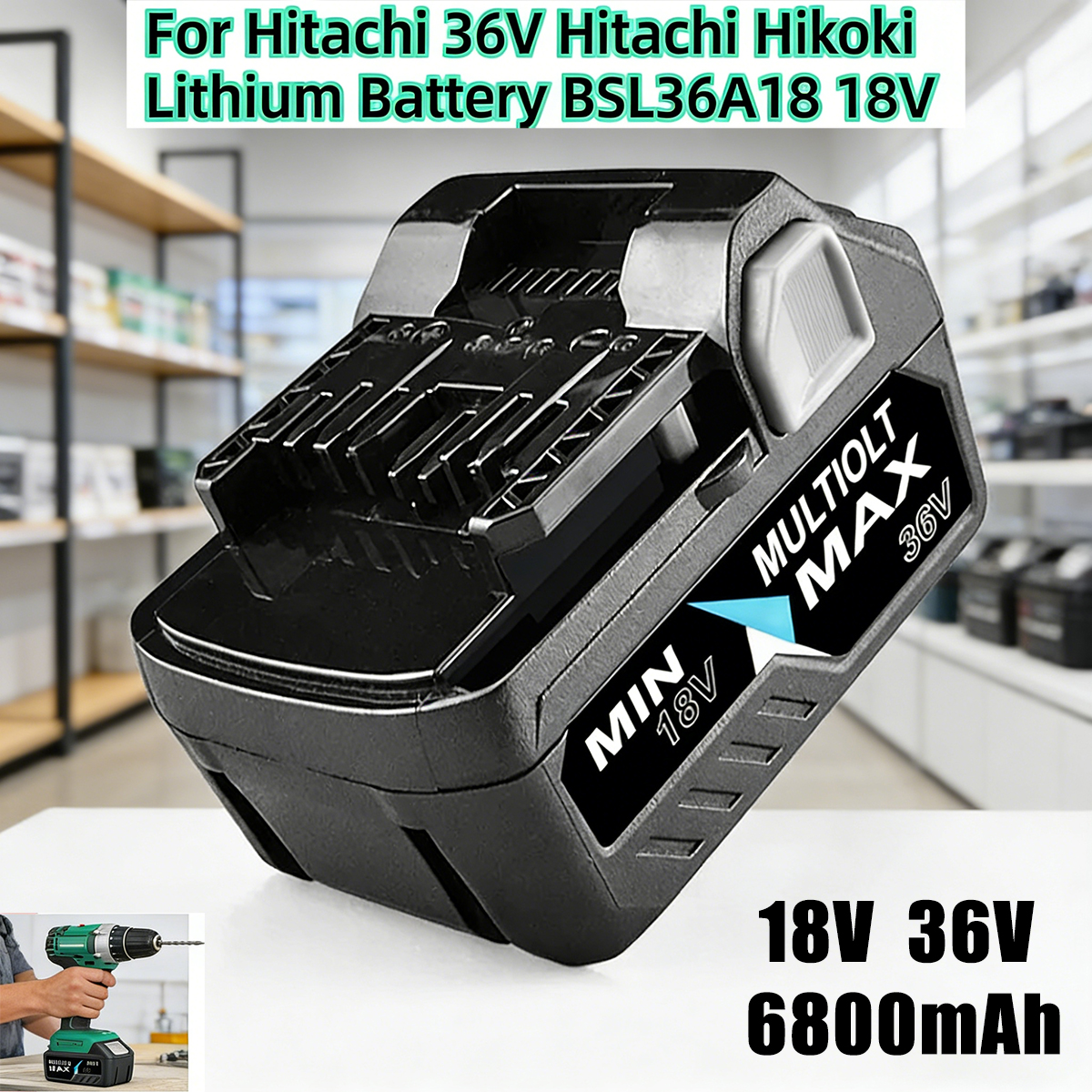 For Hitachi/HiKOKI 18V 36V Pow - Power Tools Hikoki review and price