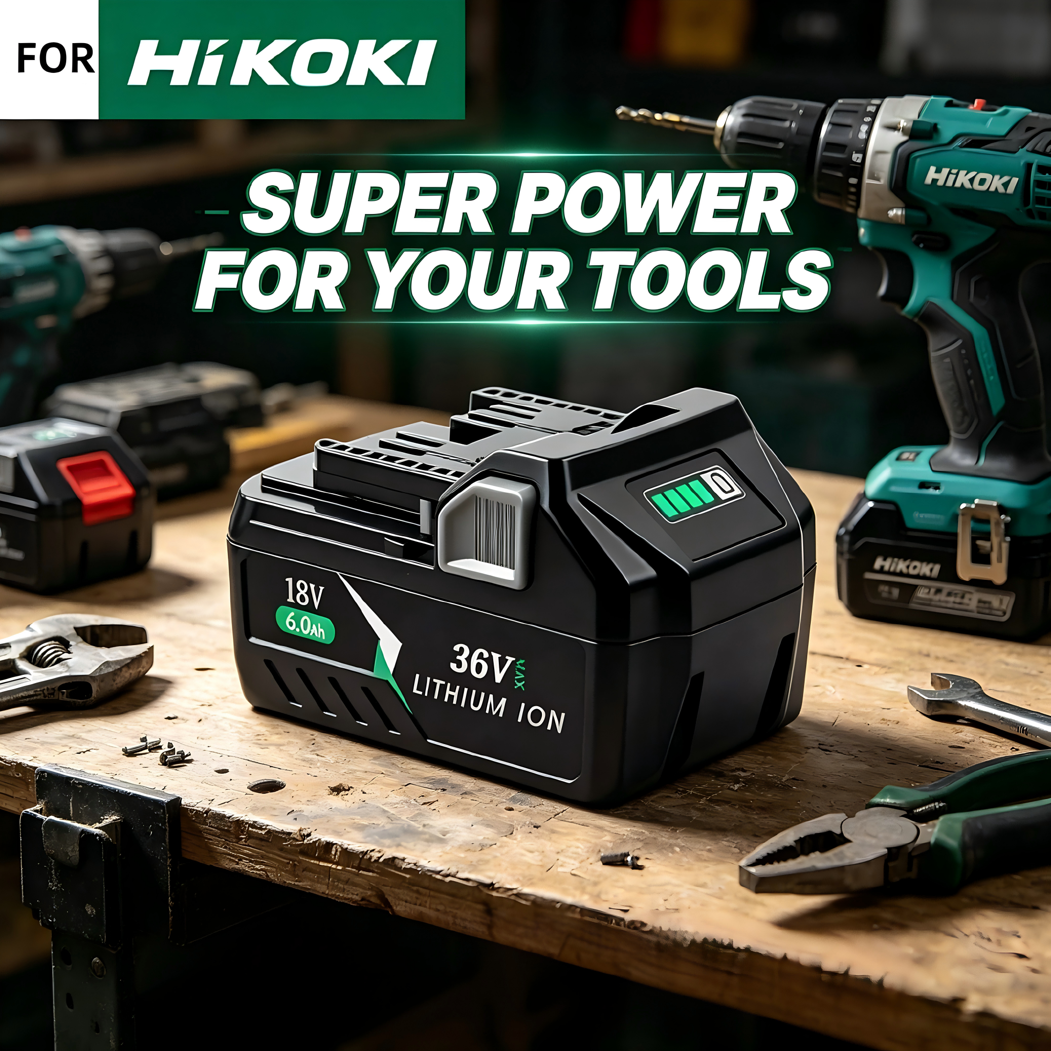 New 18V 36V 6.0Ah For HiKOKI H - Power Tools Hikoki review and price