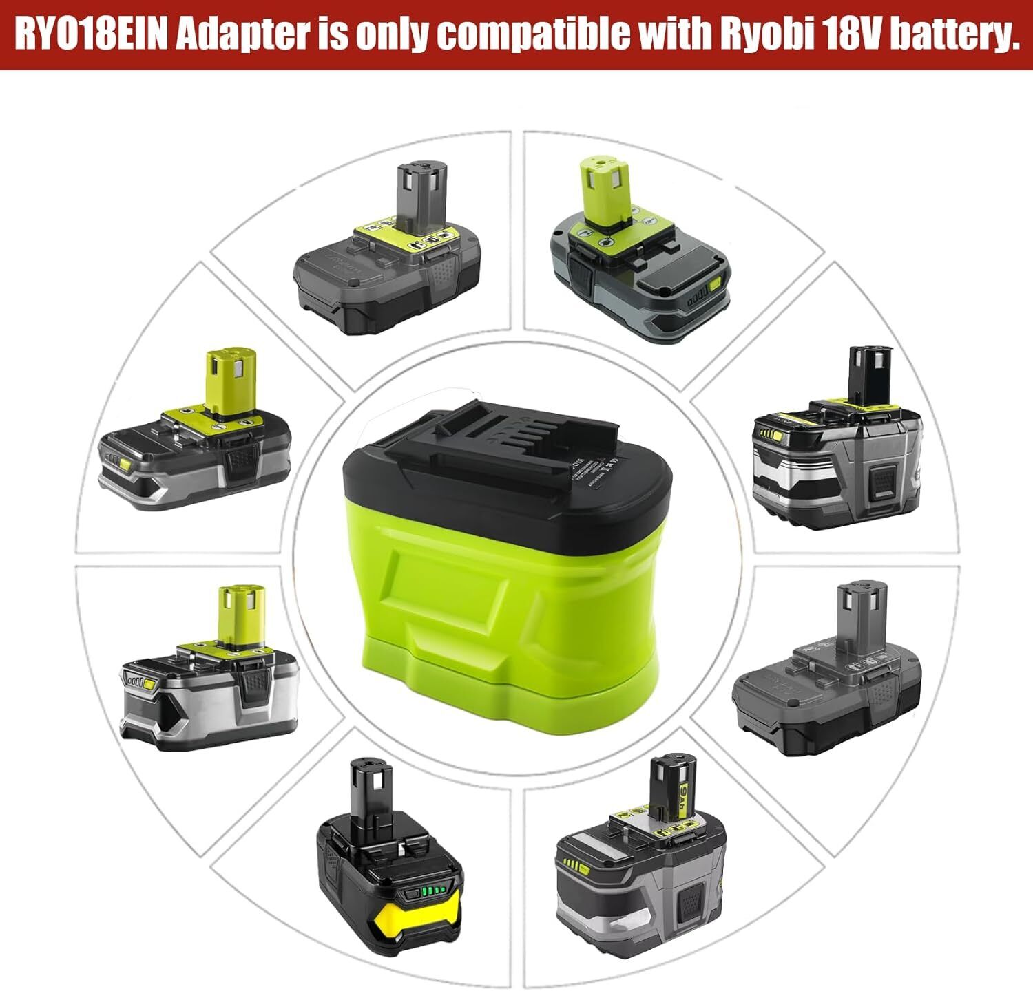 Battery Adapter for Ryobi 18V  - Power Tools Einhell review and price