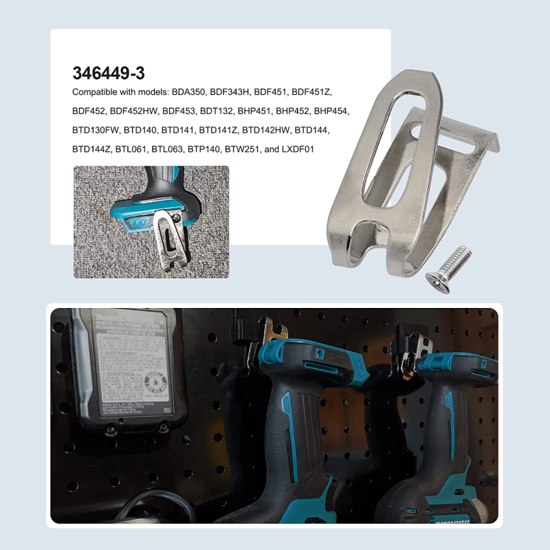 Belt Clip Hook For Makita 12V  - Cordless Drill Driver review and price