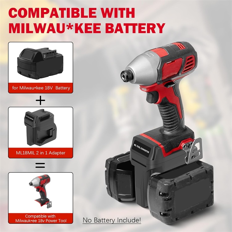 2 in 1 Battery Adapter for Mil - Power Tools Milwaukee review and price