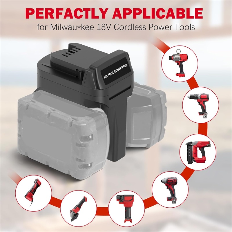 2 in 1 Battery Adapter for Mil - Power Tools Milwaukee review and price
