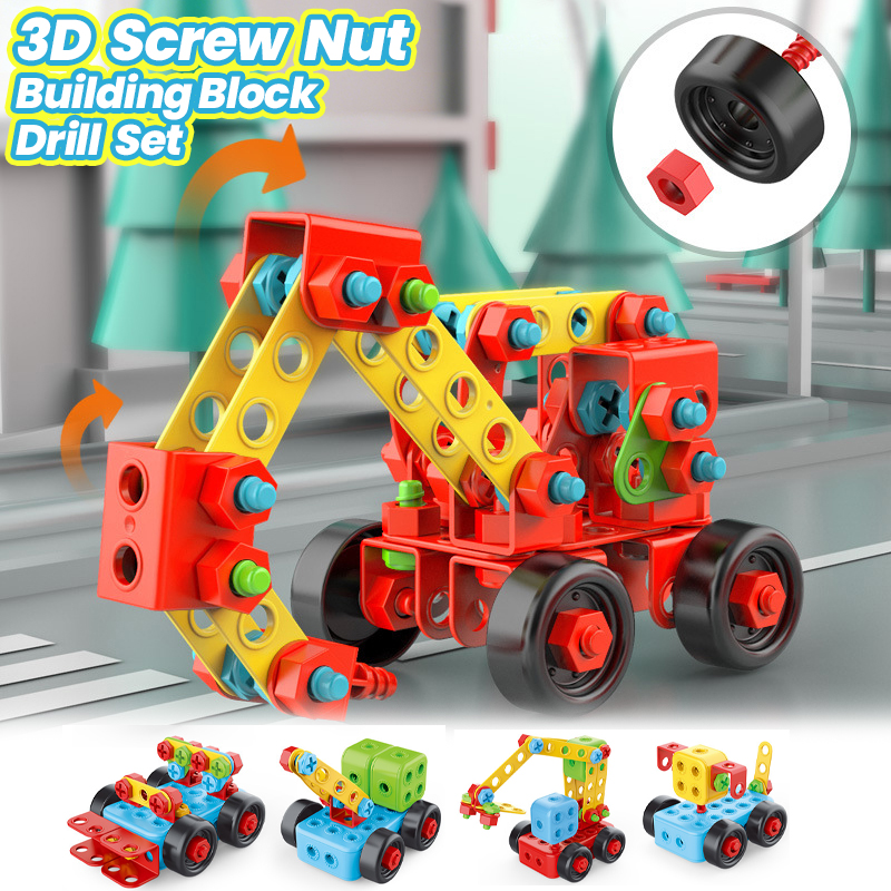Drill Screwing Building Block  - Power Tools Construction review and price