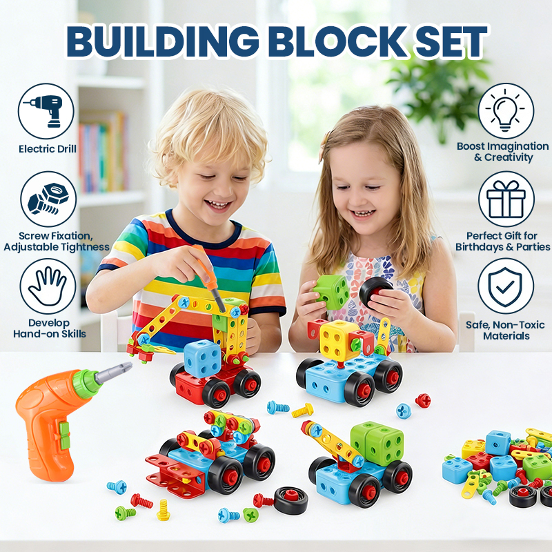 Drill Screwing Building Block  - Power Tools Construction review and price