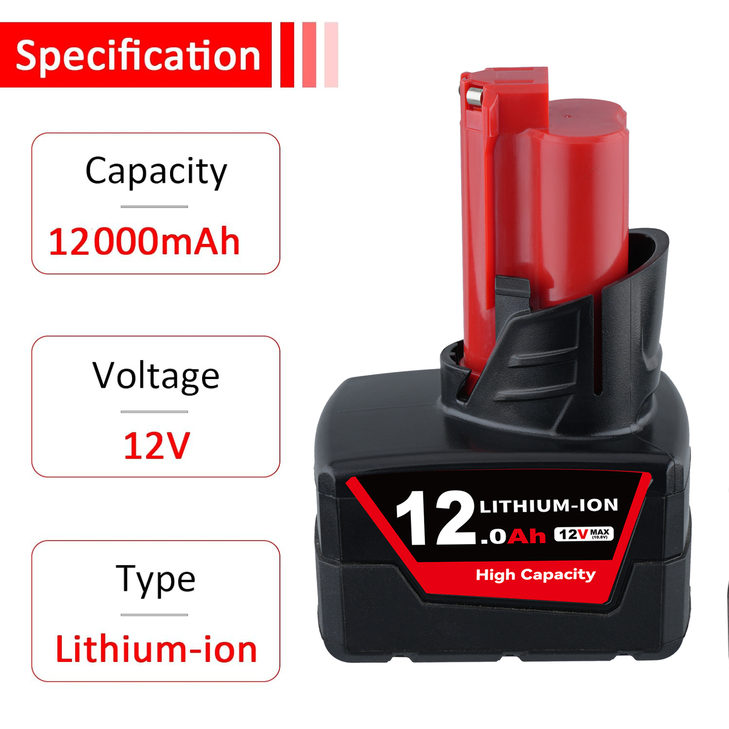VANON 1/2/4Pack 12Ah M12 Repla - Power Tools Milwaukee review and price