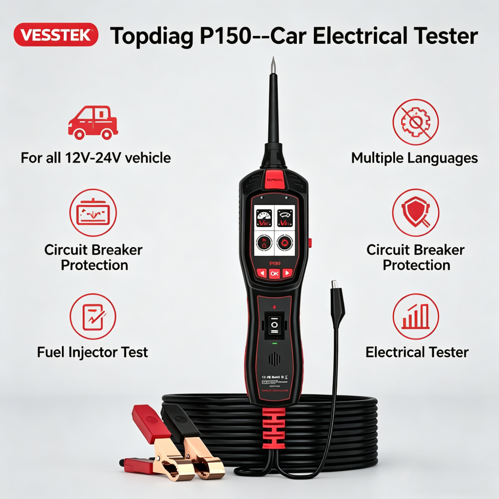 VESSTEK-TopDiag P150 Car Circu - Power Tools In Automotive review and price