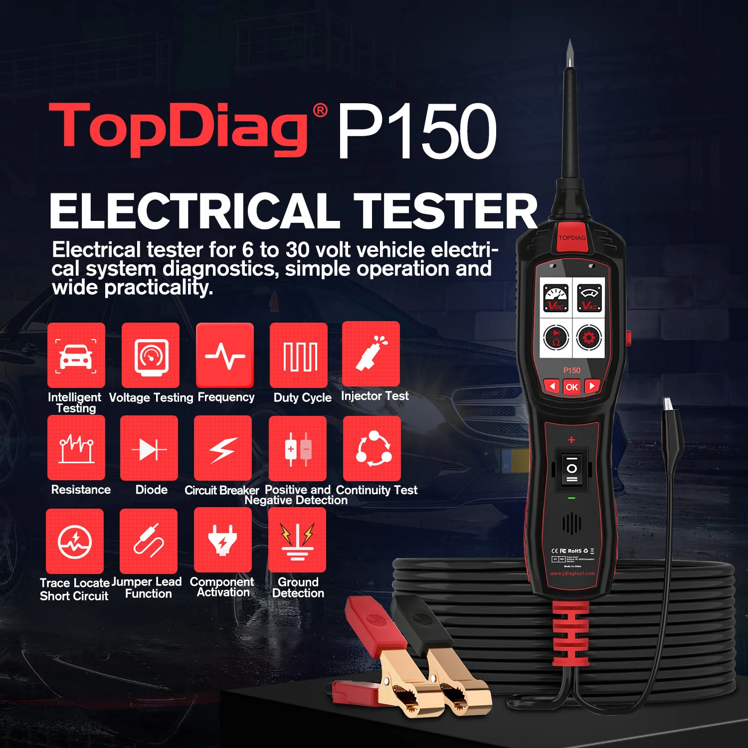 VESSTEK-TopDiag P150 Car Circu - Power Tools In Automotive review and price