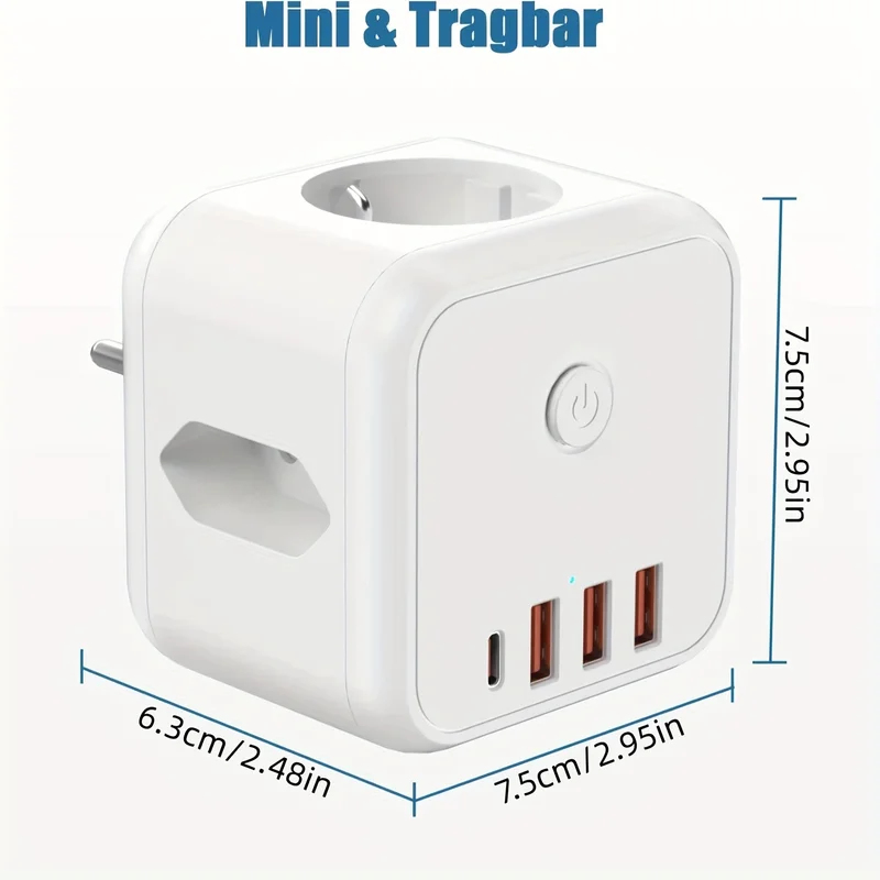 Space-Saving EU Cube Power Str - Power Tools You Need review and price