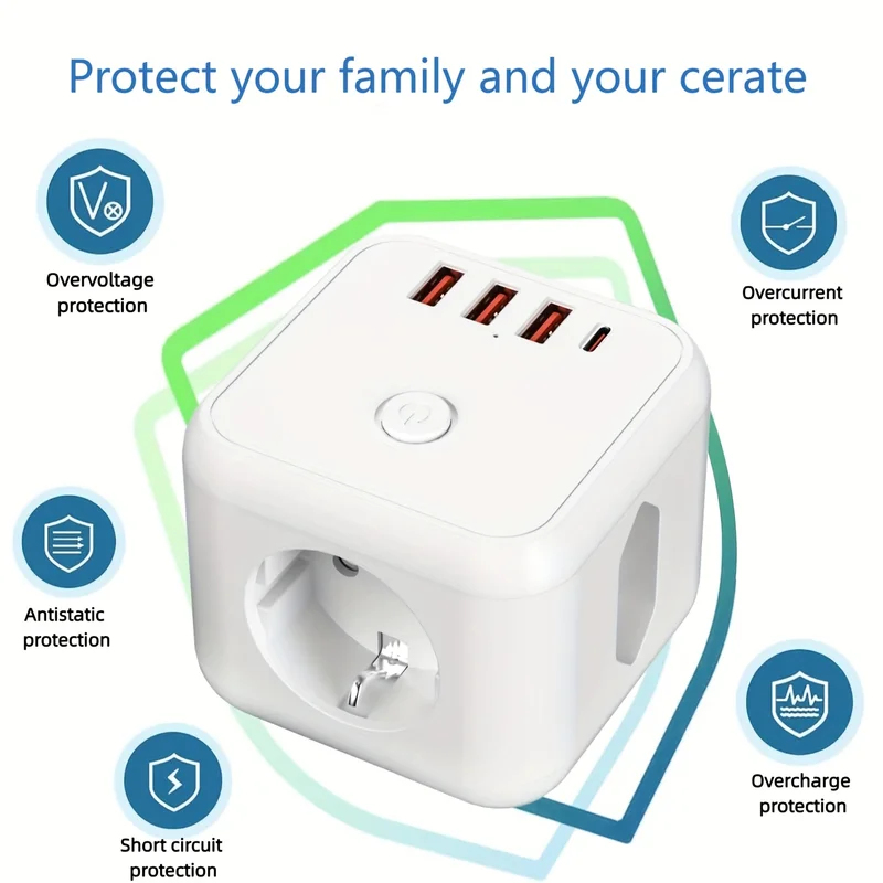 Space-Saving EU Cube Power Str - Power Tools You Need review and price