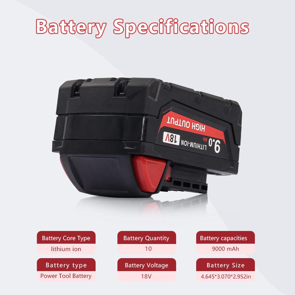 4Pack 9.0Ah Battery For Milwau - Power Tools Milwaukee review and price