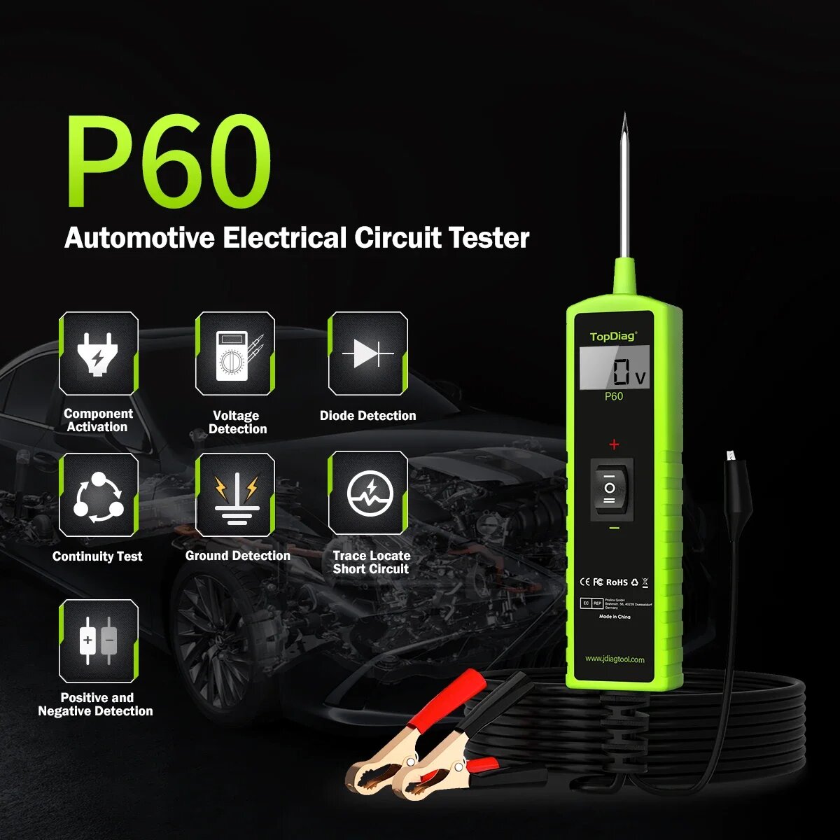 Jdiag P60 Automotive Power Cir - Power Tools In Automotive review and price