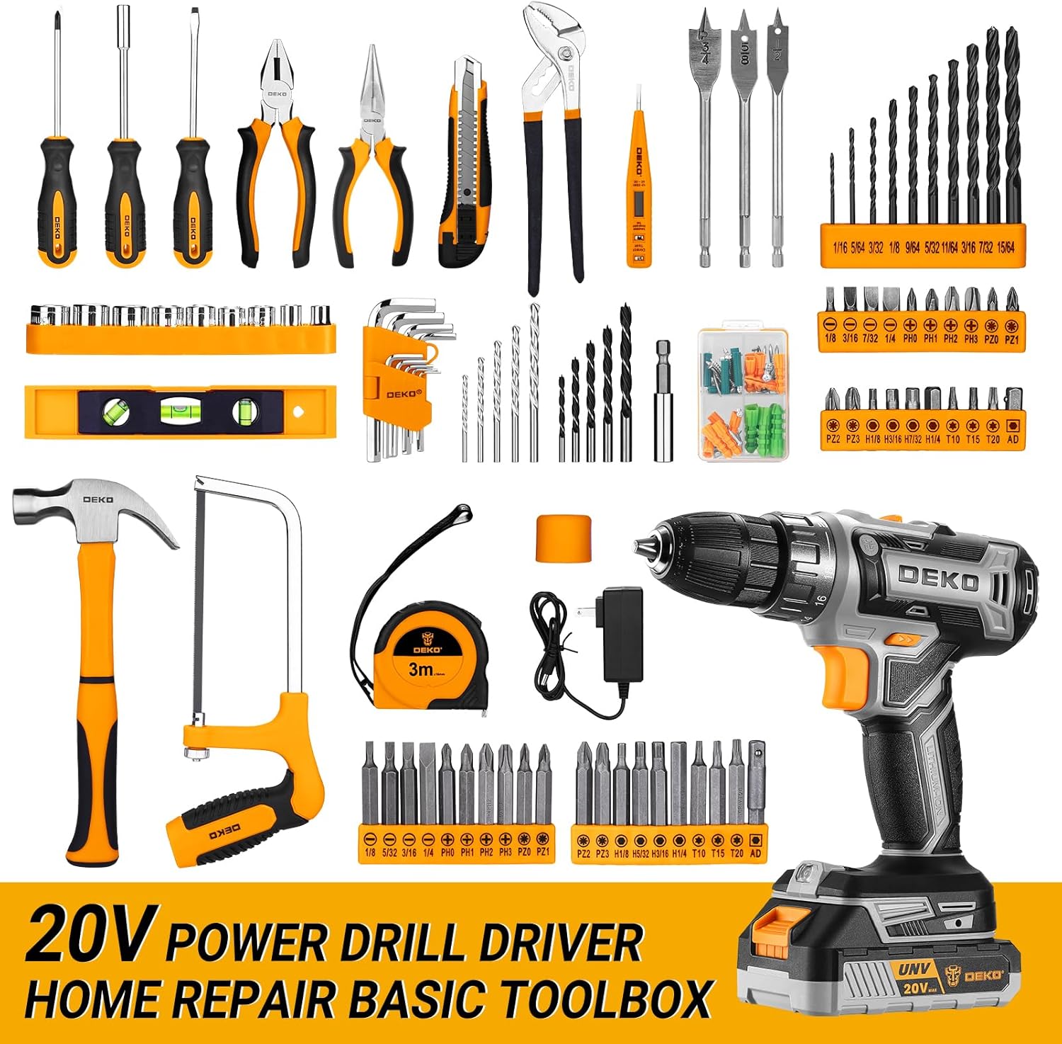Cordless Drill Tool Kit Set: 2 - Cordless Drill Driver review and price