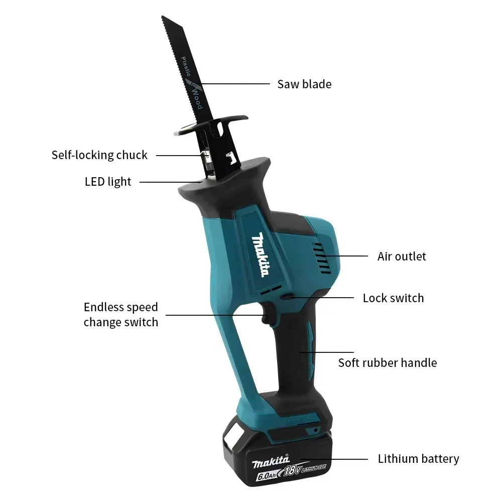 Makita DJR189 18V Cordless Ele - Power Tools Used review and price