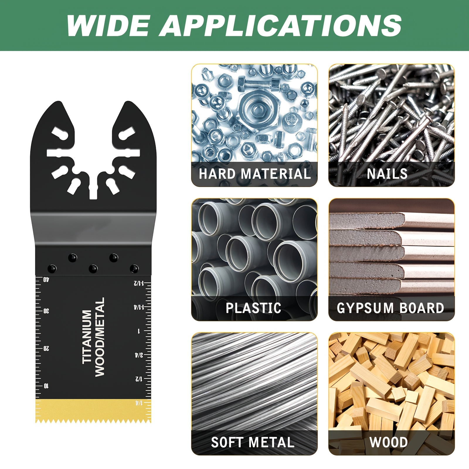 AIFICUT 50pcs Titanium Bi-meta - Oscillating Multi Tool review and price