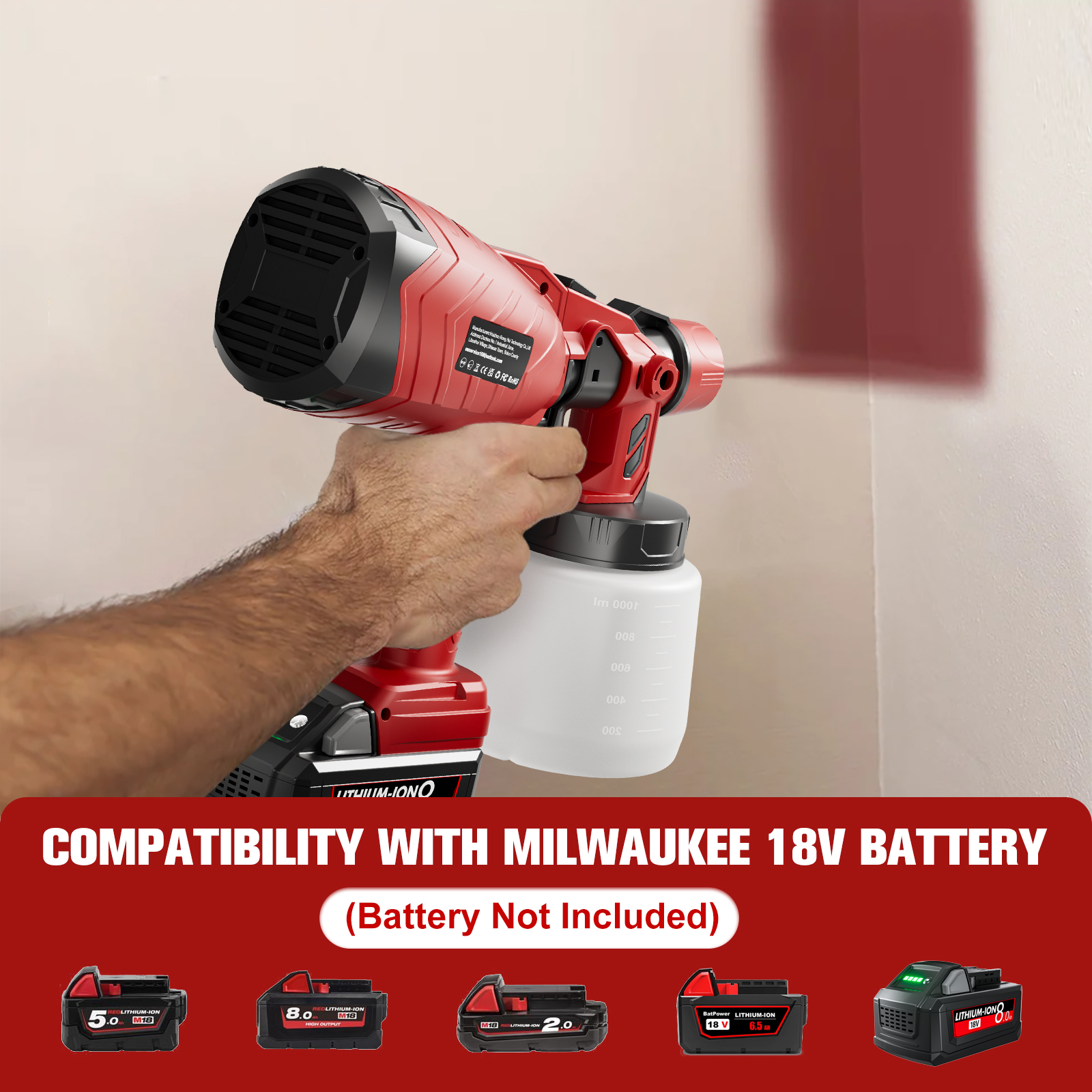 Nananuu 1000ML Cordless Spray  - Power Tools For Windows review and price