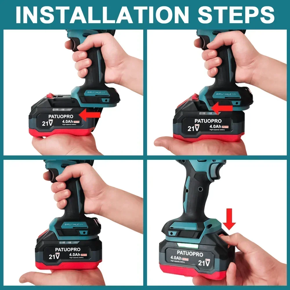 18-21V 2.0Ah 4.0Ah 6.0Ah Recha - Power Tools Used review and price