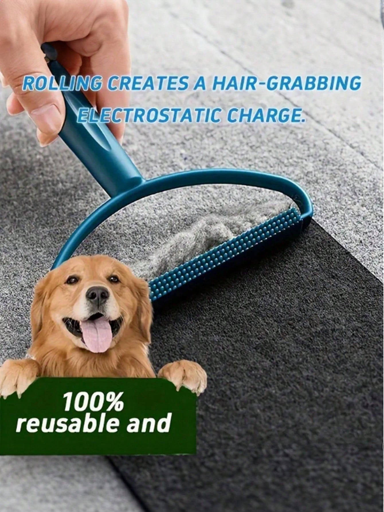 1pc Double-Sided Pet Hair Remo - Power Tools Cat review and price