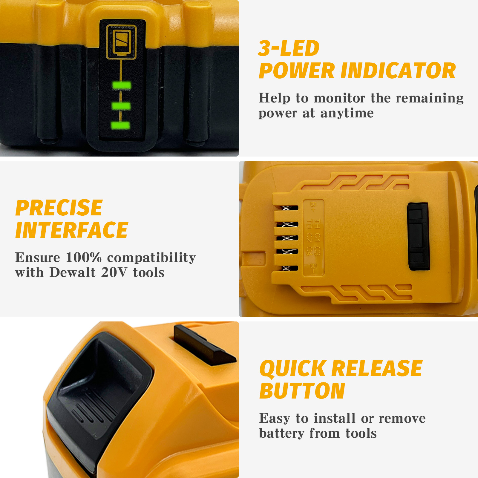 20V 8.0Ah Lithium-ion Replacem - Power Tools Used review and price