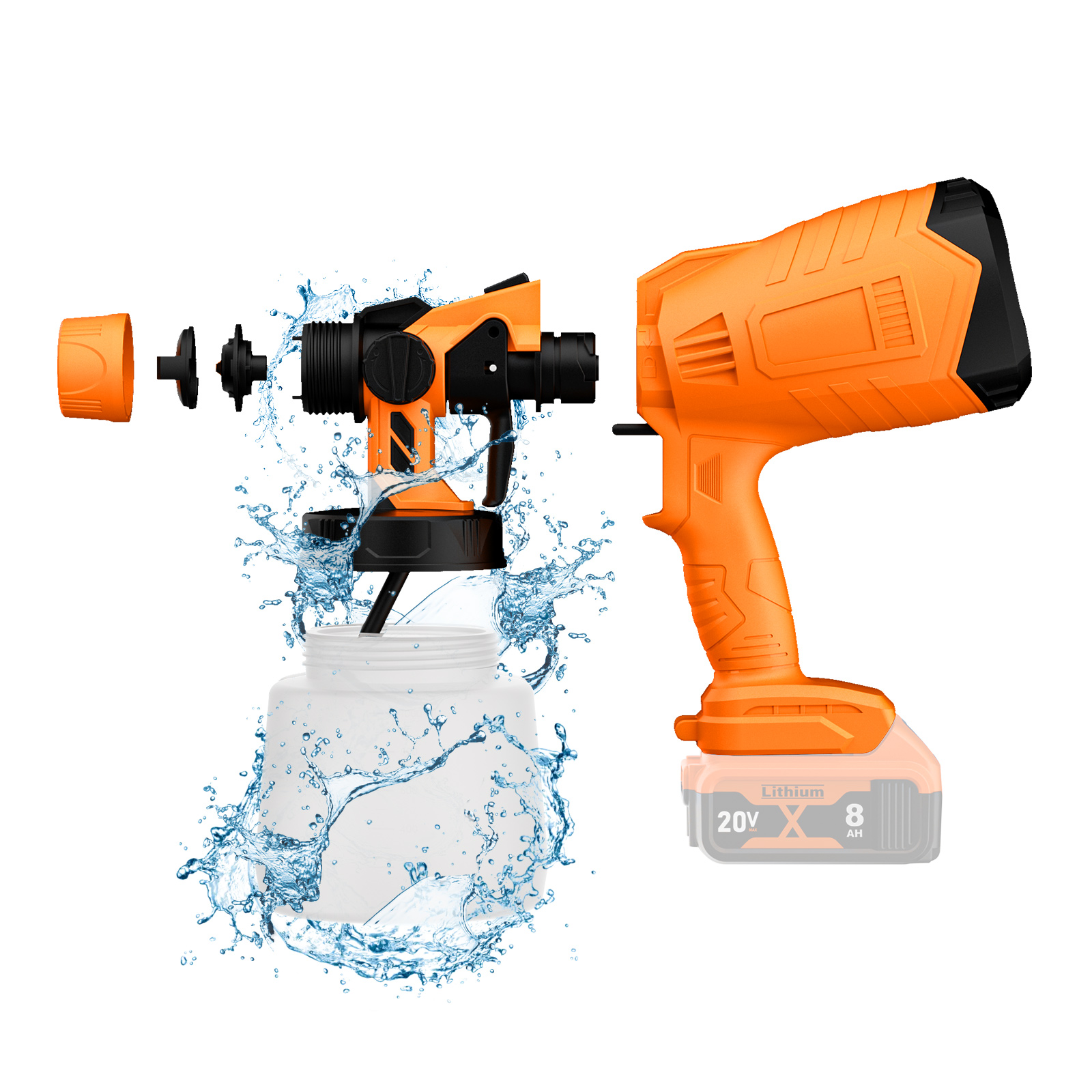 1000ML Electric Spray Gun For  - Power Tools For Windows review and price